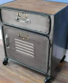 Industrial Locker Style Bedside Cabinet - The Farthing