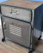 Industrial Locker Style Bedside Cabinet - The Farthing