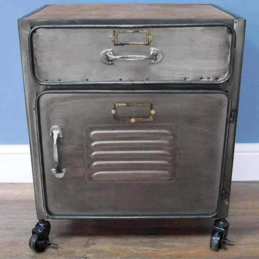 Industrial Locker Style Bedside Cabinet - The Farthing