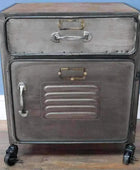 Industrial Locker Style Bedside Cabinet - The Farthing