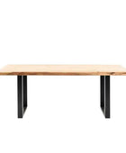 Industrial Loft Acacia Wood Dining Table (4 - 6 seater) - The Farthing