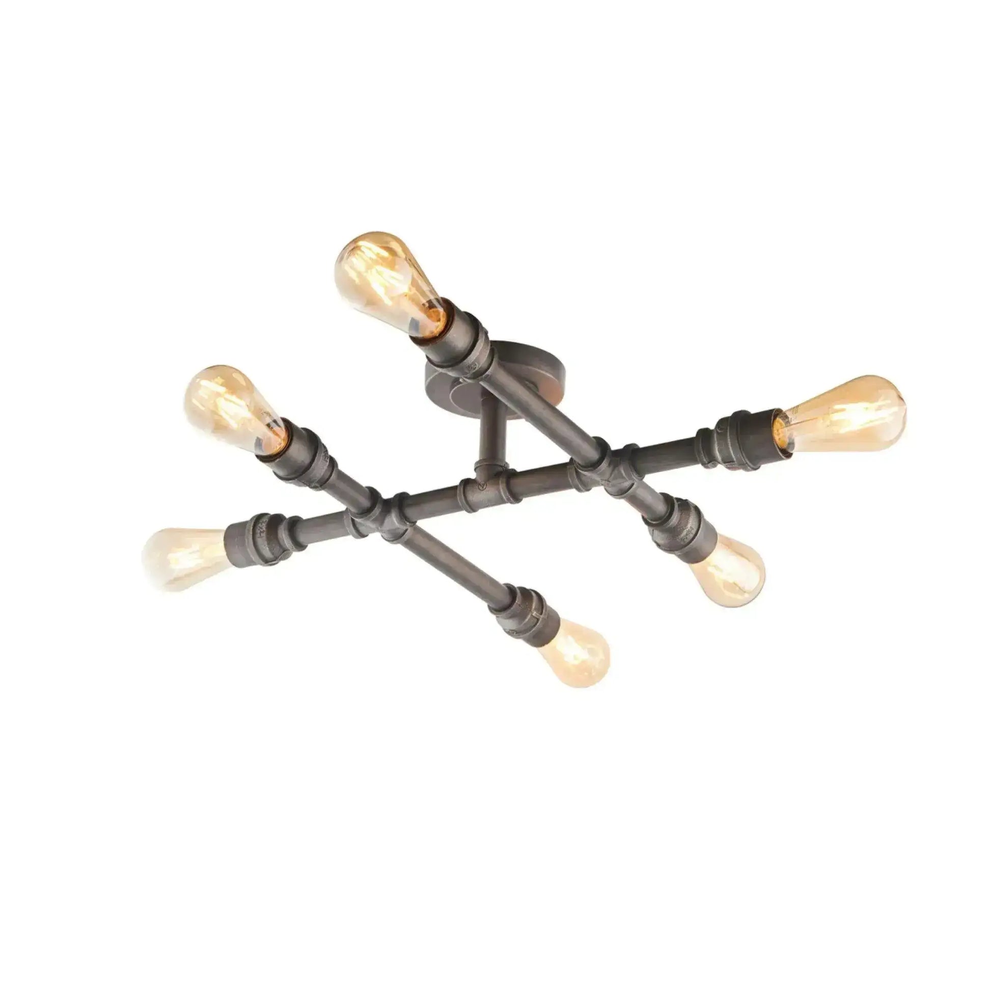 Industrial Pipe Ceiling Light - The Farthing