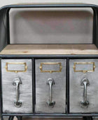 Industrial Pull Out Drawer Side Cabinet - The Farthing