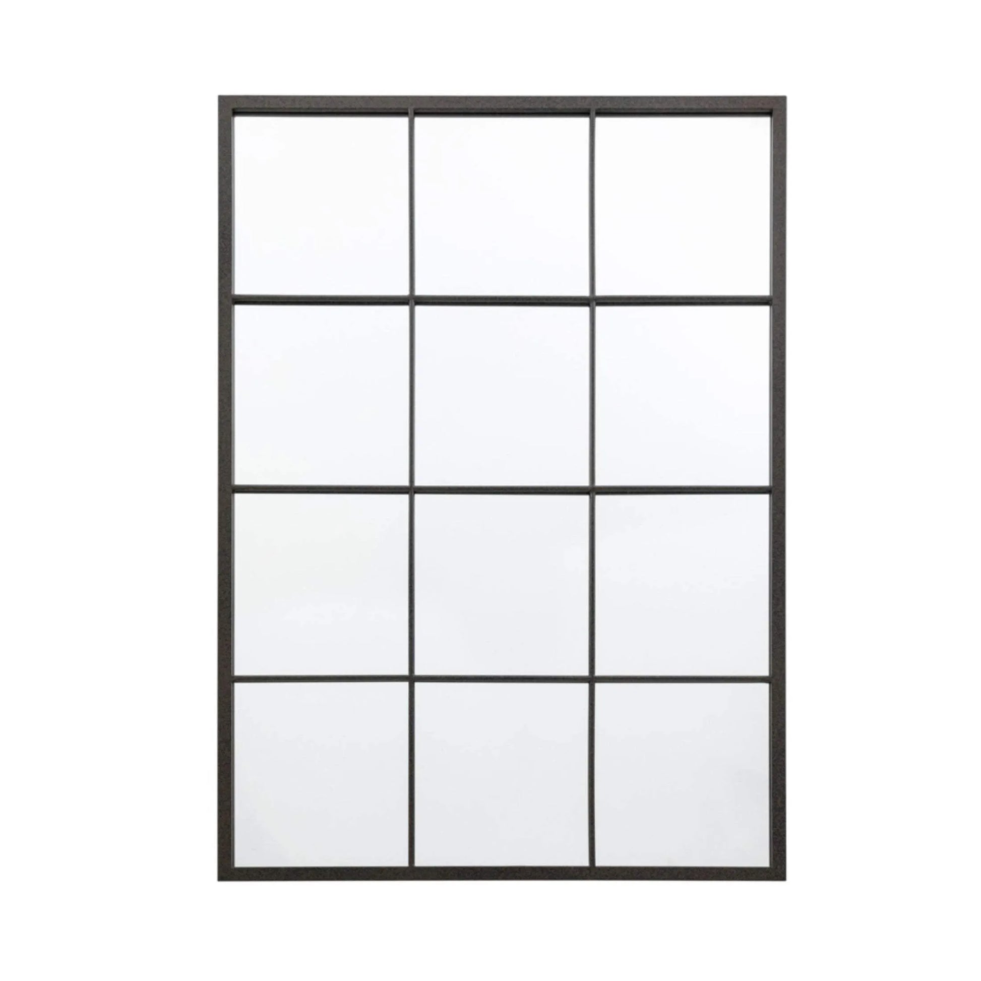 Industrial Rectangular Window Wall Mirror - The Farthing