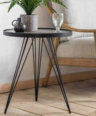 Industrial Style Angular Legs Side Table - The Farthing