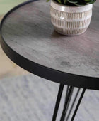 Industrial Style Angular Legs Side Table - The Farthing