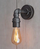 Industrial Style Pipe Wall Light - The Farthing