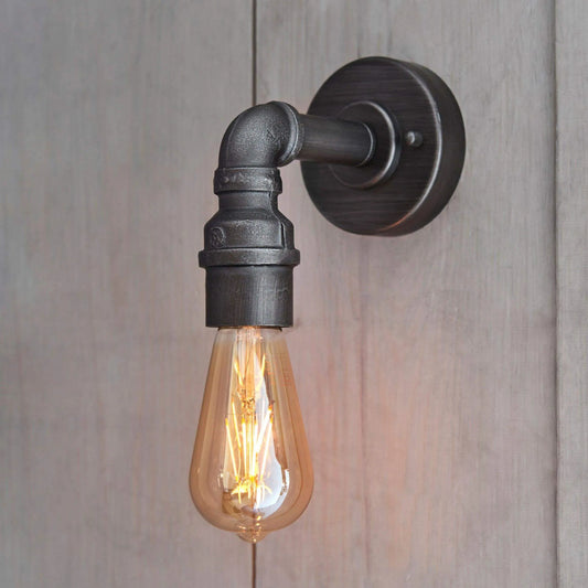 Industrial Style Pipe Wall Light - The Farthing