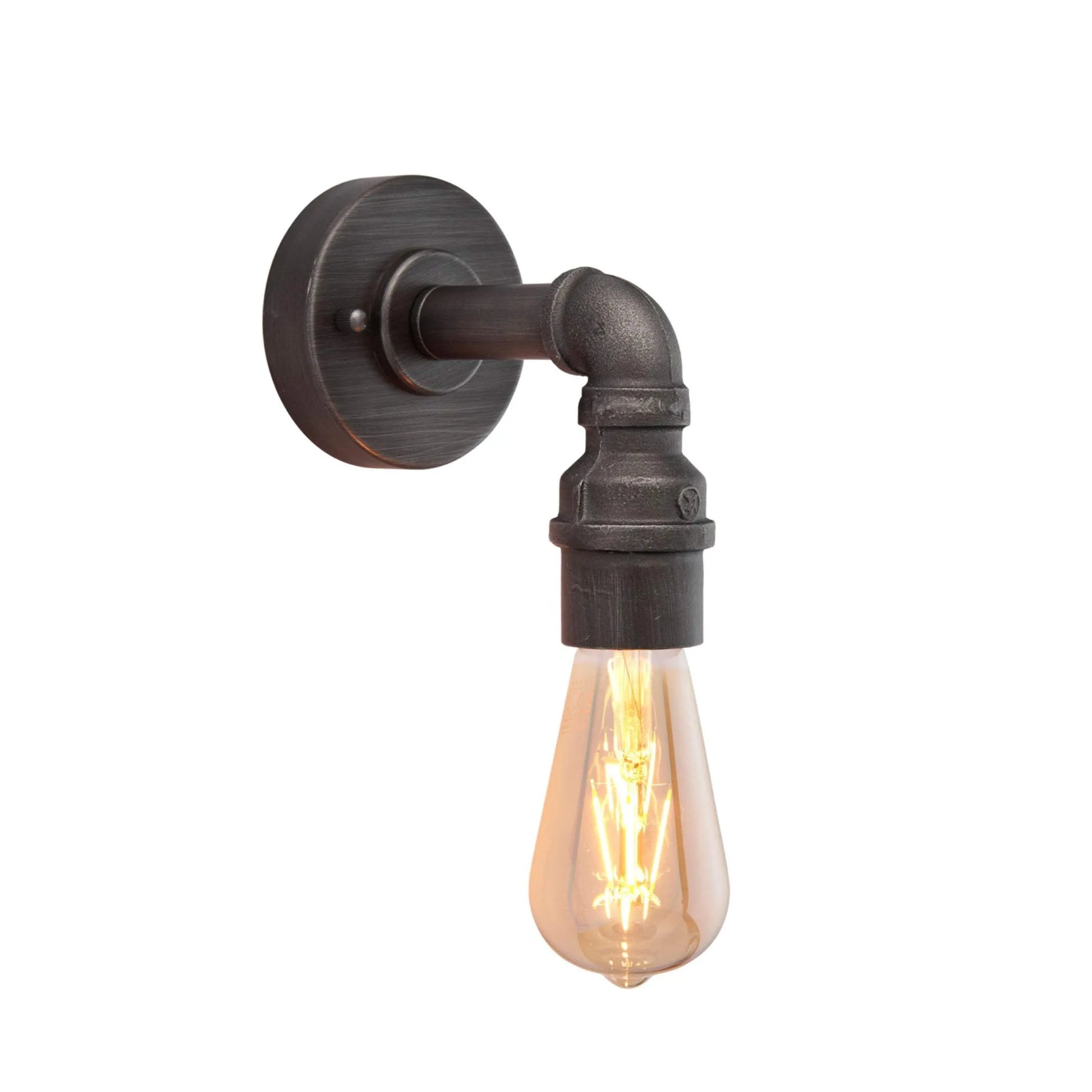 Industrial Style Pipe Wall Light - The Farthing