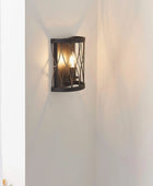 Industrial Styled Curved Wall Light - The Farthing