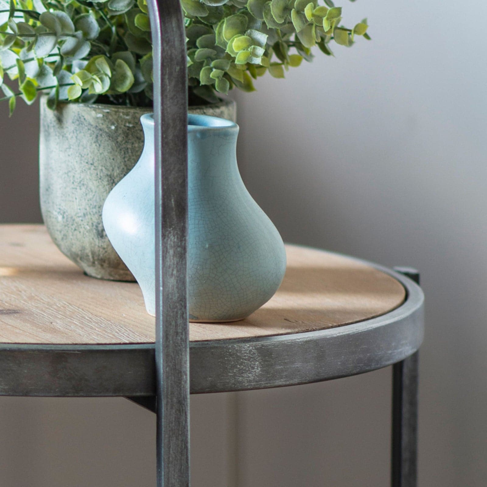 Industrial Styled Looped Top Side Table - The Farthing