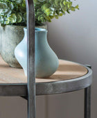 Industrial Styled Looped Top Side Table - The Farthing