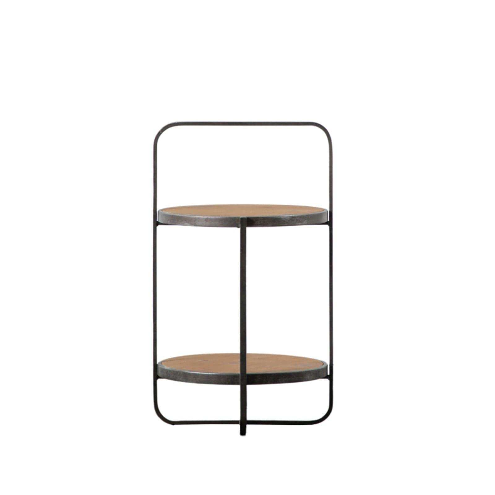 Industrial Styled Looped Top Side Table - The Farthing