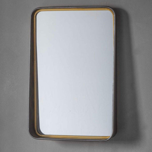 Industrial Tapered Frame Portrait Mirror - The Farthing