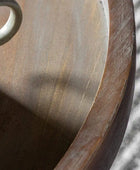 Industrial Wire and Wood Coffee Table - The Farthing