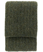 Khaki Melange Style Knitted Throw - The Farthing