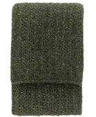 Khaki Melange Style Knitted Throw - The Farthing