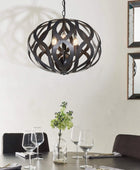 Large Antique Brushed Bronze Effect Shapes Pendant Light - The Farthing