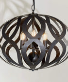 Large Antique Brushed Bronze Effect Shapes Pendant Light - The Farthing
