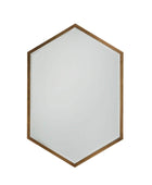 Large Distressed Gold Hexagon Mirror - The Farthing