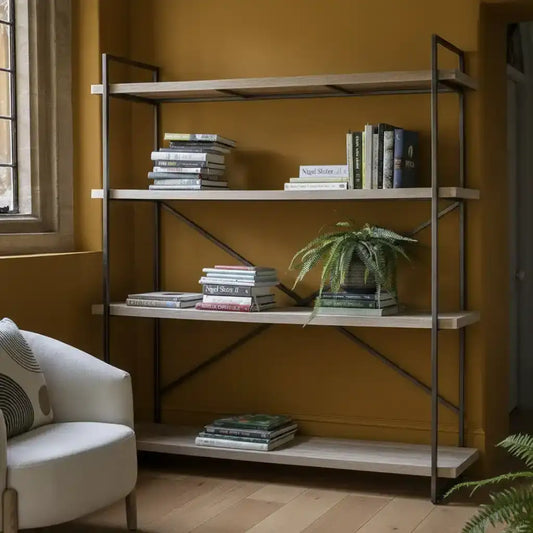 Large Industrial Loft Style Shelf Display Unit - The Farthing