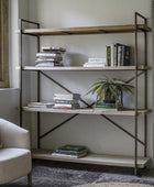 Large Industrial Loft Style Shelf Display Unit - The Farthing