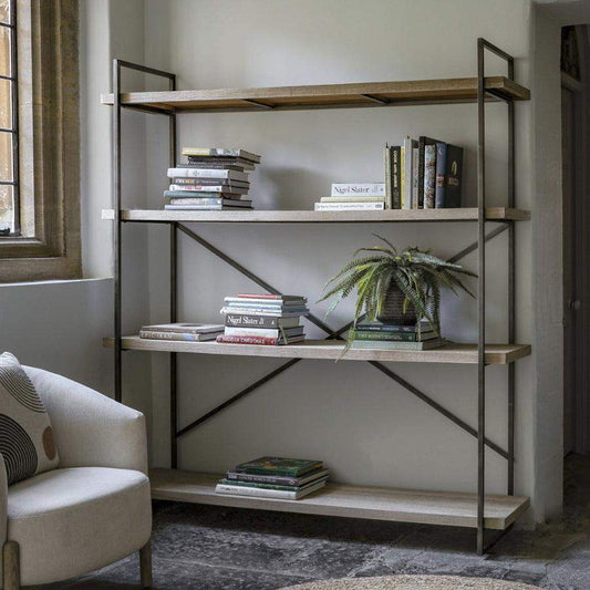 Large Industrial Loft Style Shelf Display Unit - The Farthing