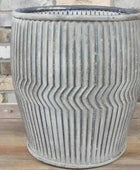 Large Rustic Ribbed Planter - The Farthing