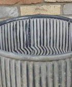 Large Rustic Ribbed Planter - The Farthing
