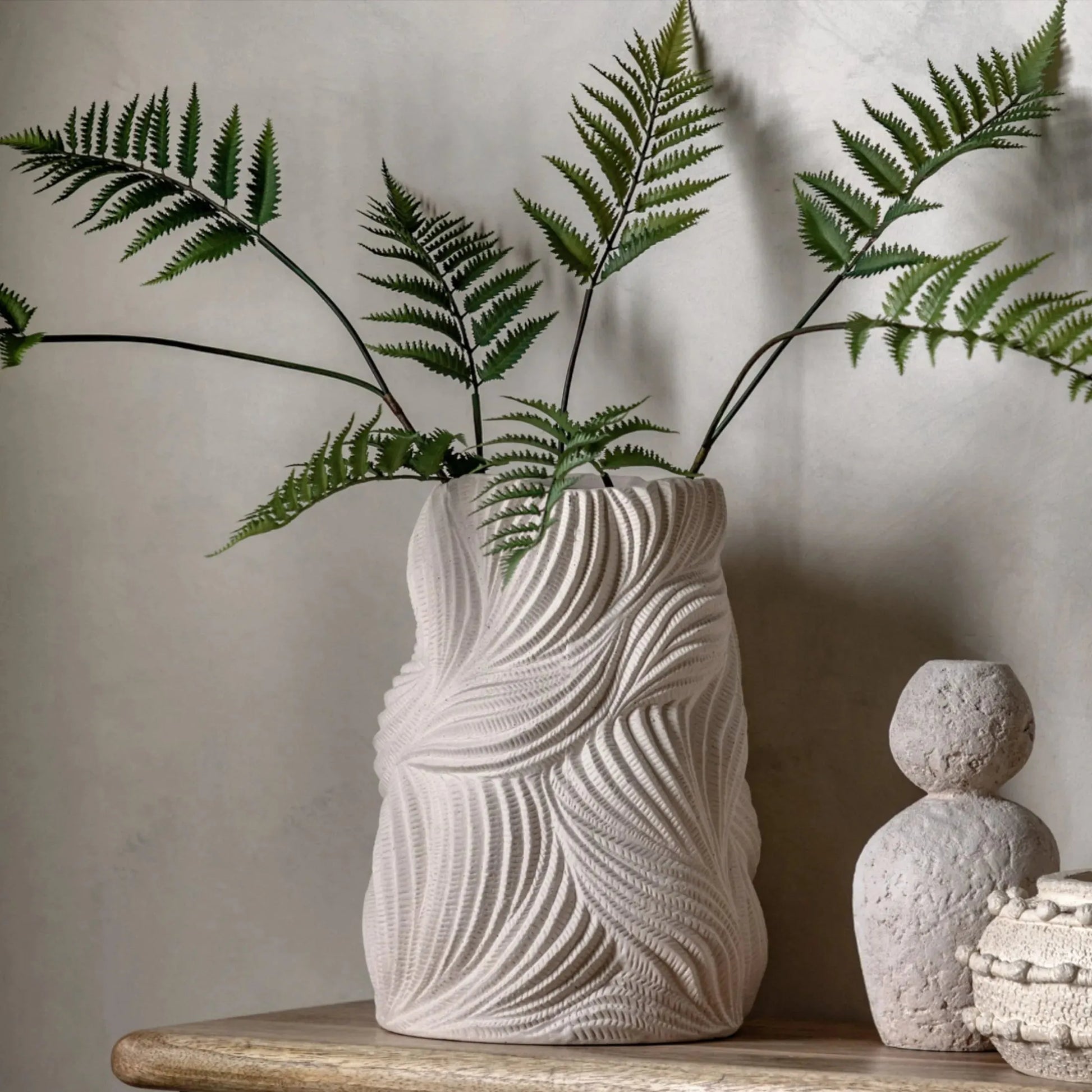 Large Sculptural Shaped Stoneware Vase - The Farthing