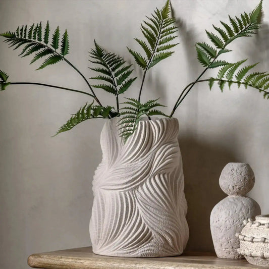 Large Sculptural Shaped Stoneware Vase - The Farthing