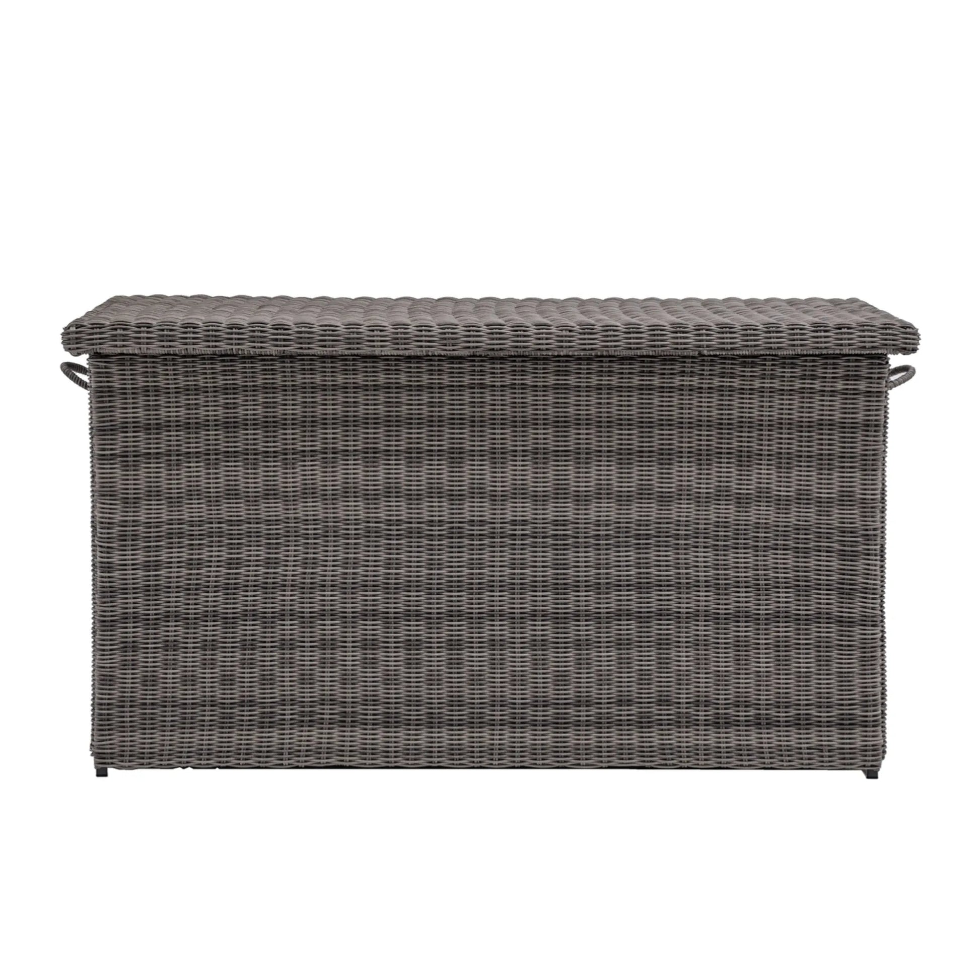 Large Slate Grey Woven Outdoor Storage Box - The Farthing