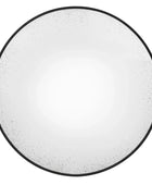 Large Slim Black Frame Antique Glass Convex Mirror - The Farthing