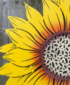 Large Yellow Sunflower Garden Wall Art - The Farthing