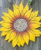 Large Yellow Sunflower Garden Wall Art - The Farthing