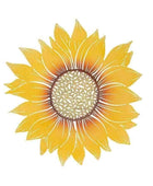 Large Yellow Sunflower Garden Wall Art - The Farthing