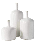 Light Ceramic Pots Set of 3 Ornaments - The Farthing