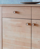 Light Oak 3 Door 3 Drawer Sideboard - The Farthing