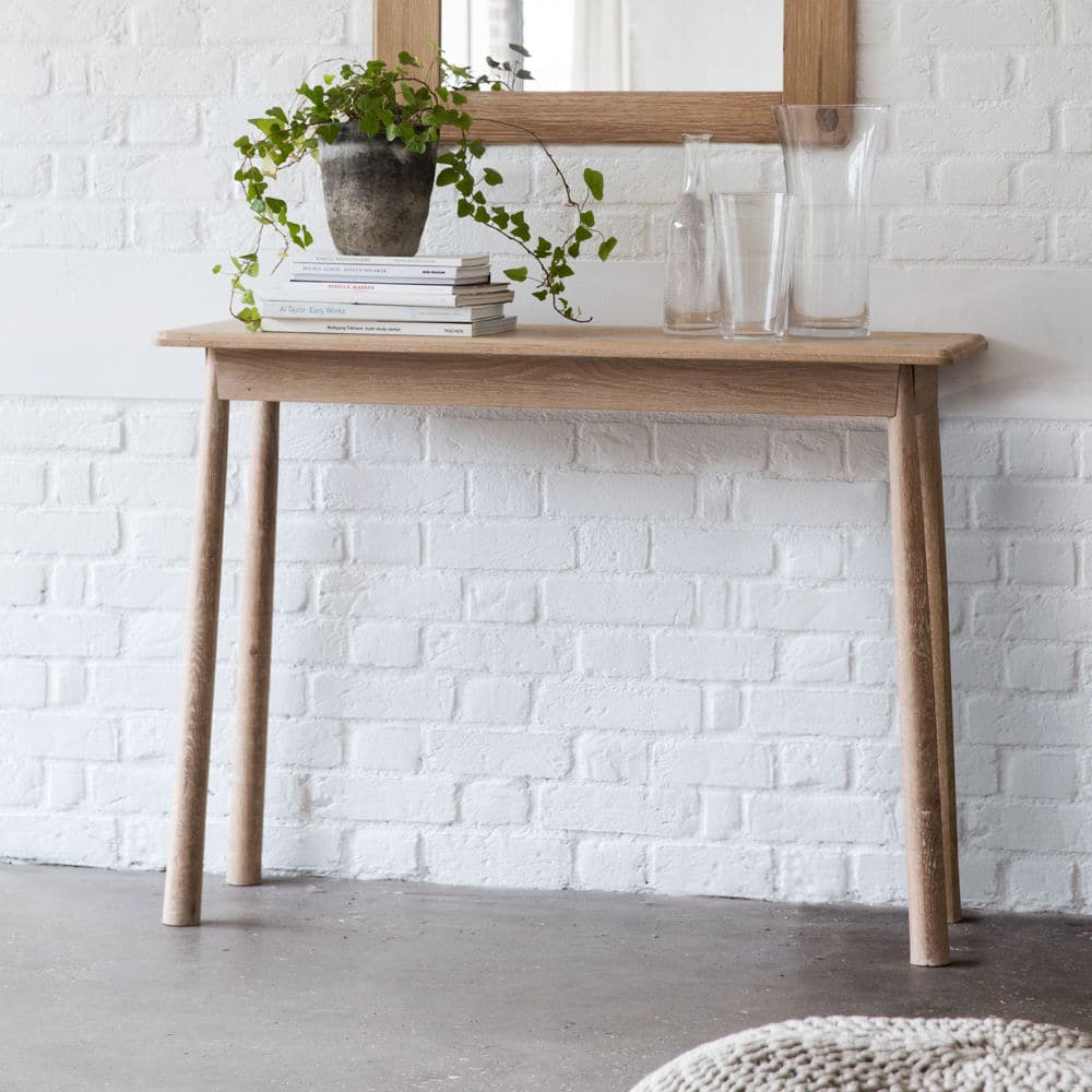 Light Oak Console Table - The Farthing