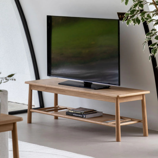 Light Oak Nordic Styled Media Unit - The Farthing