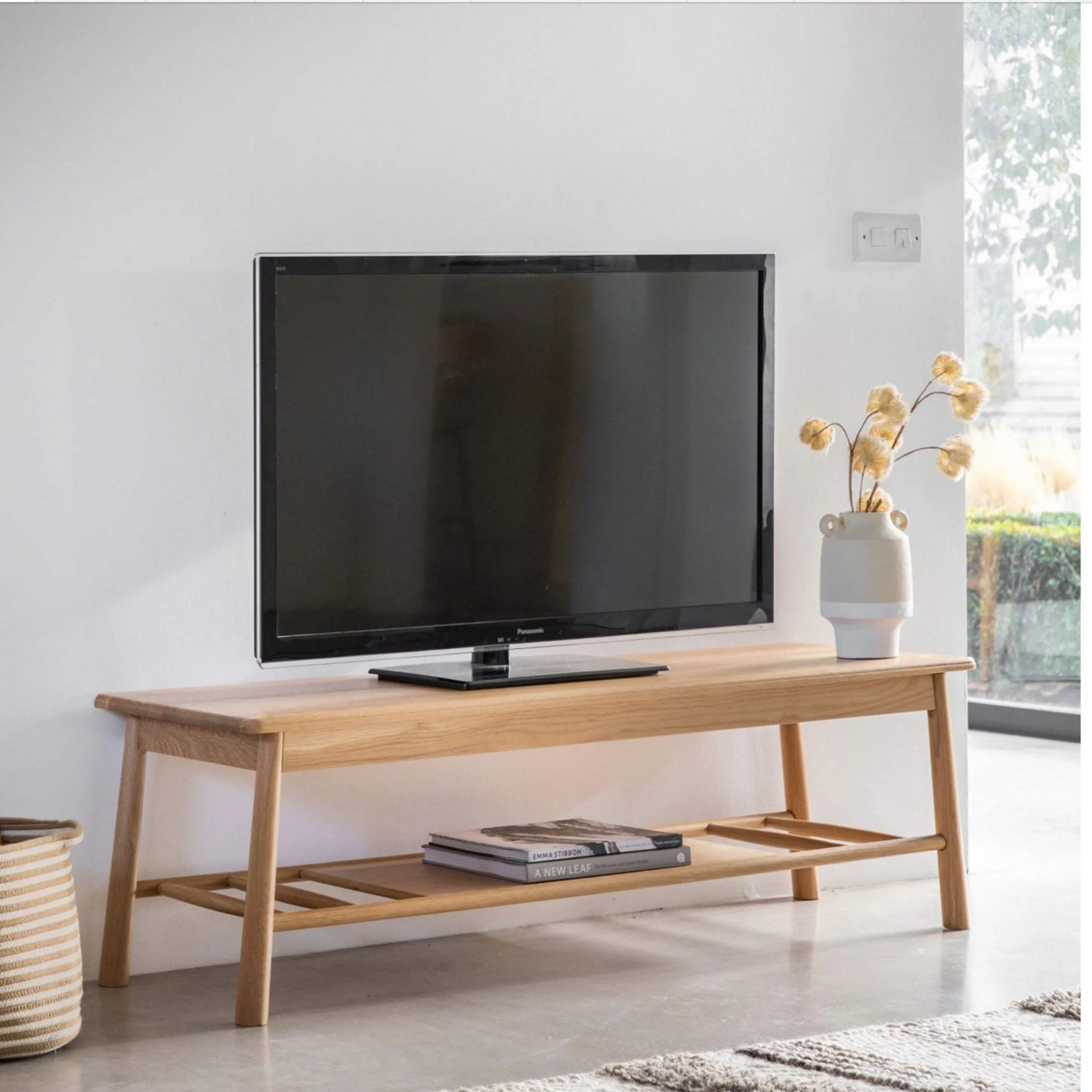 Light Oak Nordic Styled Media Unit - The Farthing