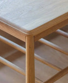 Light Oak Rectangle Spindle Shelf Coffee Table - The Farthing