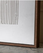 Lines Textured Surface Framed Wall Art - The Farthing