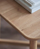 Lipped Top Oak Side Table - The Farthing