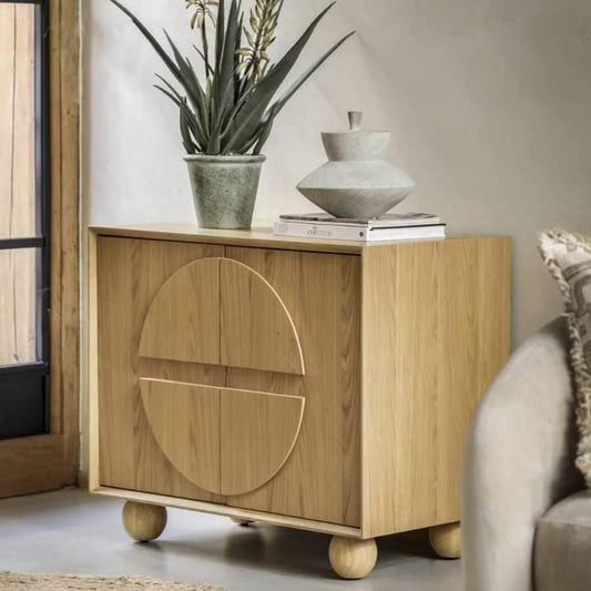 Low Geometric Inspired 2 Door Cupboard - The Farthing