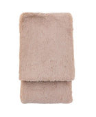 Luxurious Mauve Faux Fur Throw - The Farthing