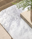 Marble Top Gold Looped Feet Coffee Table - The Farthing