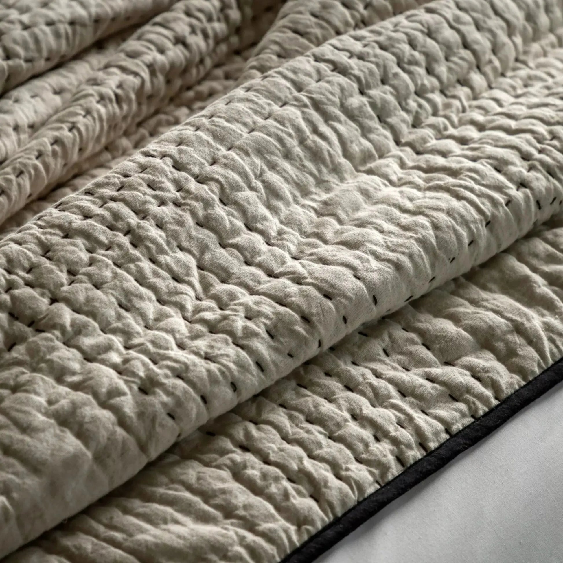 Matrix Stitched Quilted Bedspread - The Farthing