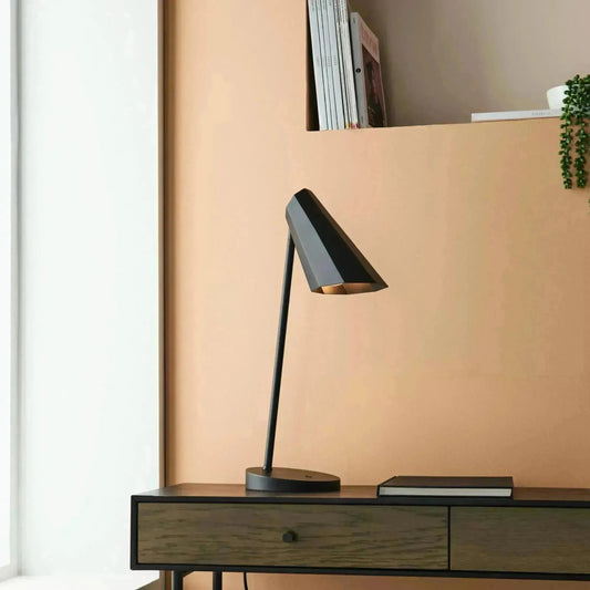 Matt Black Funnel Desk Lamp - The Farthing