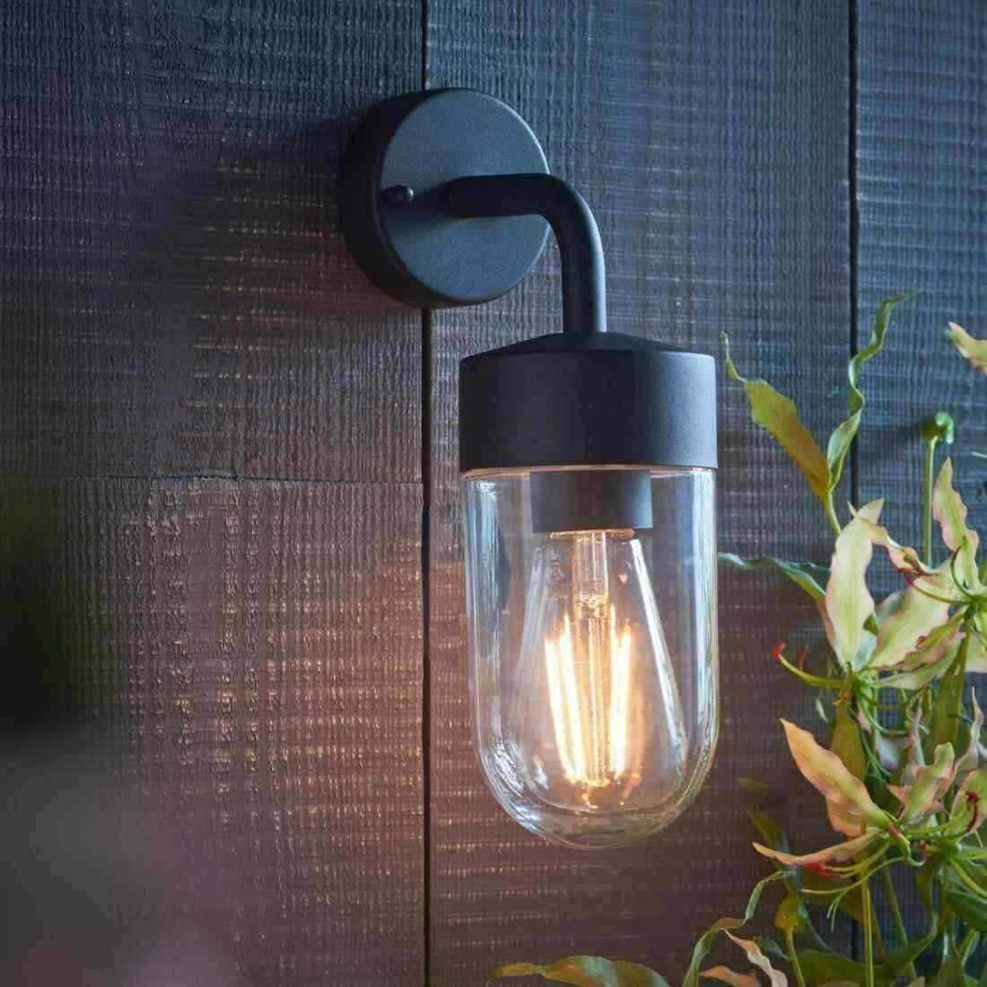 Matt Black Nautical Inspired Exterior Wall Light - The Farthing